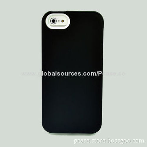 PC with silicone phone cases for iPhone 5S, fully protect phone from bumps and stretches
